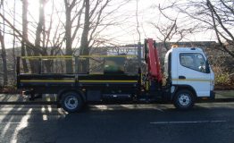 Steel Dropside with Int Tool Box & Crane